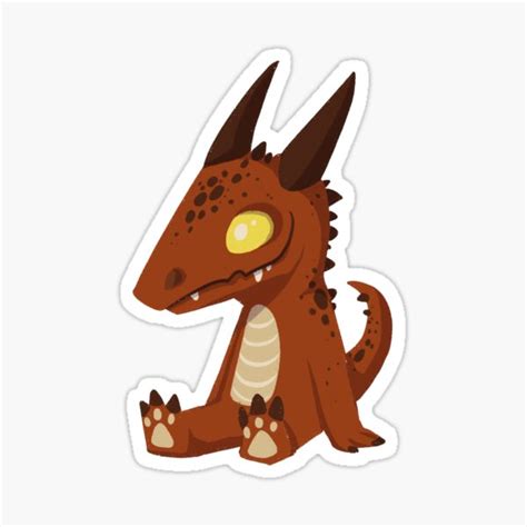 Little Kobold Sticker For Sale By Conartistry Redbubble