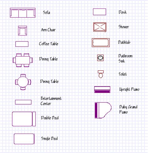 Symbols For Blueprints House Design Drawing Floor Plan Symbols