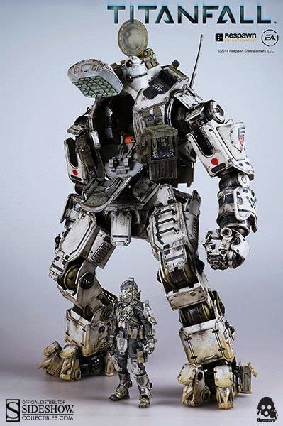 An Image Of A Robot That Is In The Middle Of A Magazine Cover For Titanfall