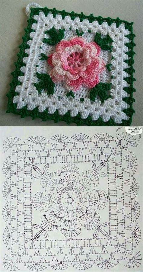 Crochet Irish Rose Granny Square Pattern Ava Crochet