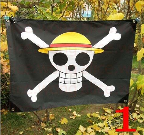 New One Piece Anime Luffy Skull Pirate Drapeau Flag Banner