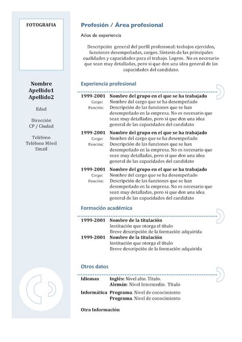 ¿sabes que existen diversos tipos de currículum que puedes tomar como ejemplo a la hora de escribir tu cv? Nuevos ejemplos de currículums : Formación, dinero y ...