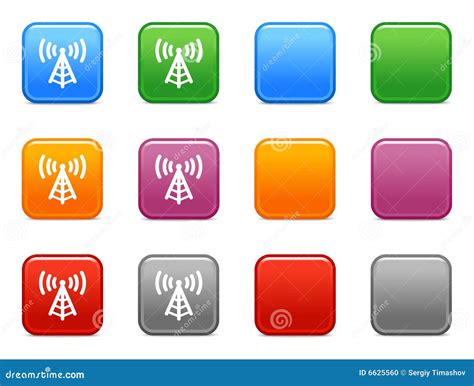 Buttons With Access Point Icon Stock Photo Image 6625560