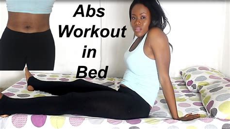 Min Lazy Ab Workouts In Bed Flat Tummy Exercises In Bed Youtube