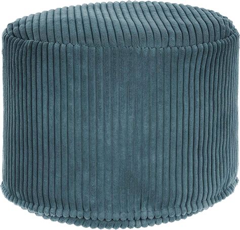 Dreamroots Pouf Hocker Hocker Rund Cord 50x50x35 Cm Couch Hocker Wohnzimmer Sitzpouf Rund