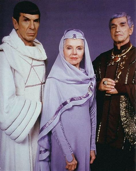 Spock With His Mother Amanda And His Father Sarek Star Trek