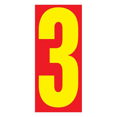 Red And Yellow Jumbo Numbers Auto Visuals