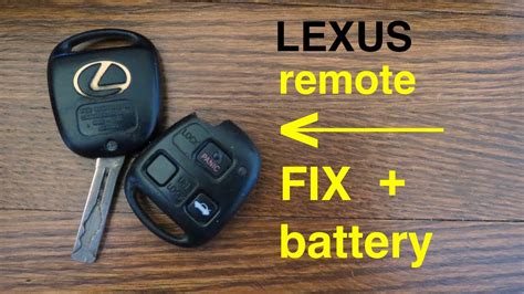 How To Lexus Key Fob Remote Keyless Battery Change Replace And Broken