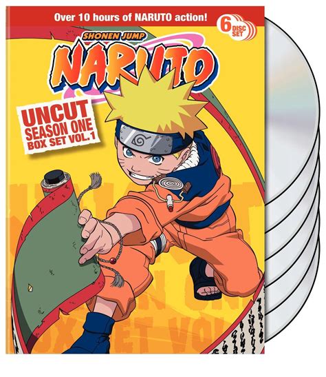 Naruto Uncut Box Set Season 1 Vol 1 Naruto Dvd Boxset Naruto