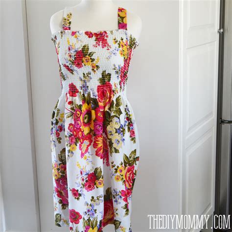 How To Sew A Summer Dress With Pre Shirred Fabric The Diy Mommy
