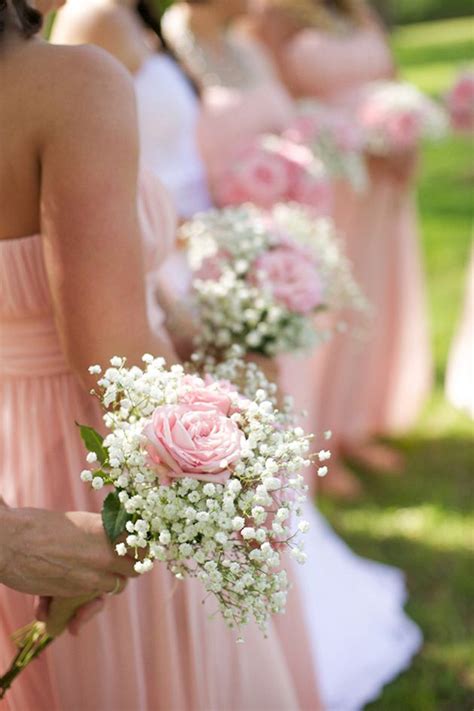 A tender blush nd neutral wedding. Wedding Flowers: 40 Ideas to Use Baby's Breath ...