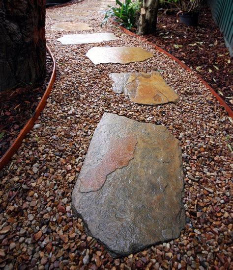 Driveways And Paths Diy Stone Walkway Slate Garden Stepping Stones