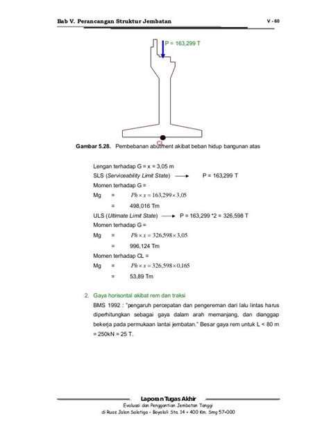 Gambar Perhitungan Jembatan 58 Gambar Denah Di Rebanas Rebanas