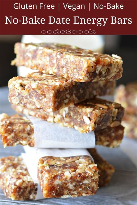 These No Bake Date Energy Bars Are Loaded With Natural Ingredients Like