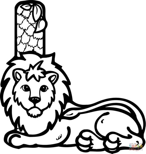 The more your kiddo colors alphabet coloring pages, the more he/she will recognize the letters. Letter L is for Lion coloring page | Free Printable ...