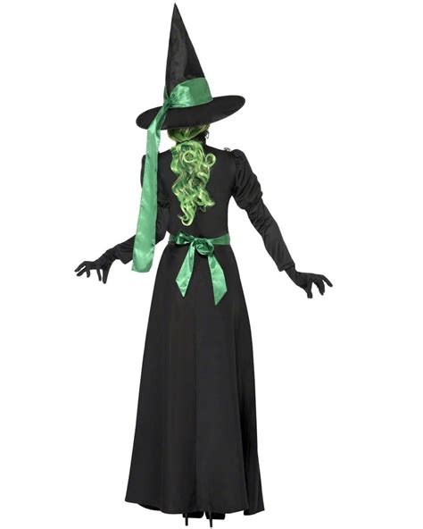 cl544 wicked witch of the west green wizard of oz halloween fancy dress costume ebay