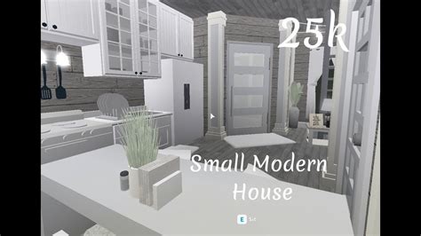 Bloxburg Small Modern House 25k Youtube