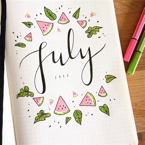 20 July Bullet Journal Ideas Youll Be Excited To Try Out
