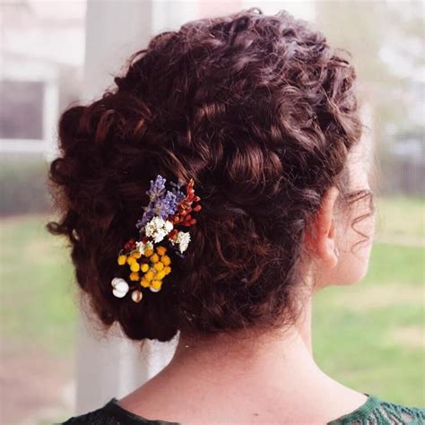 40 Creative Updos For Curly Hair Curly Hair Updo Curly Hair Up