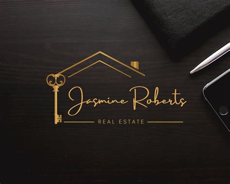 Realtor Golden Logo Real Estate Premade Logo Design Submark Etsy