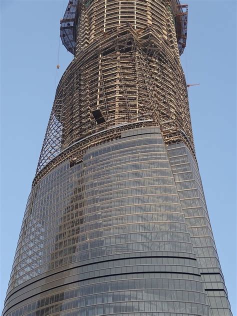 Shanghai Tower Under Construction Shanghai Tower Building Architecture