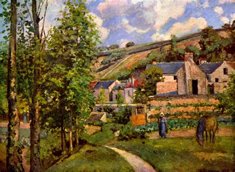 His works are divided between cosmopolitan views of paris and countryside views of pontoise. The Hermitage at Pontoise - Camille Pissarro - WikiArt.org ...
