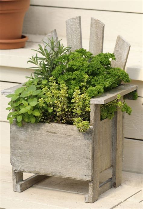 35 Herb Container Gardens ~ Pots And Planters Saturday Inspiration