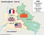 Berlín oriental de berlín occidental mapa - Mapa de berlín oriental de ...