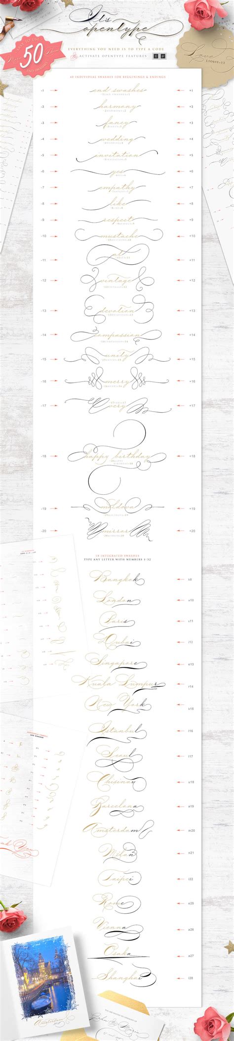 The Wedding Script Font And Invitation By Blessed Print