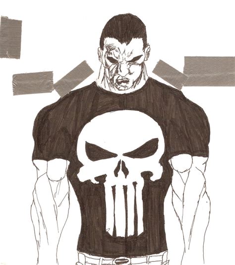 The Punisher Drawing By Tntrekabulator On Deviantart