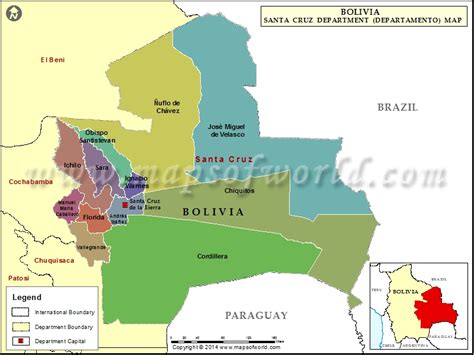 Santa Cruz Bolivia Map