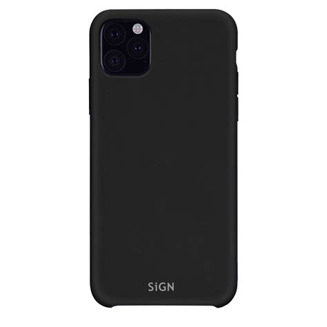 Sign Liquid Silicone Case För Iphone 11 Pro Svart
