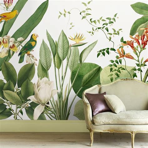 Clifton beach side table $995.00. Birds of Paradise Tropical Wall Mural - Staunton and Henry