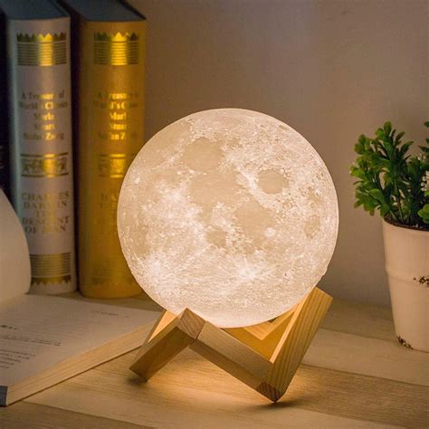Buy Mydethun 59in Moon Light With Wood Base Mydethun Moon Lamp