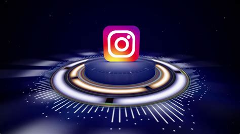 Instagram Logo Animation And Transition With Alpha Channel Rendering