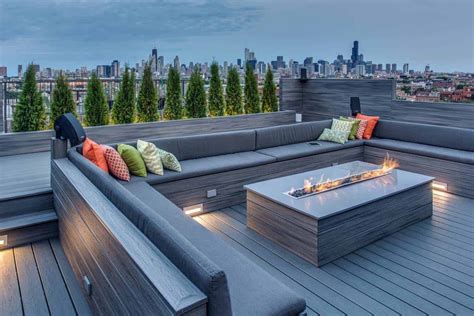30 Incredibly Inspiring Contemporary Deck Ideas With Fire Features