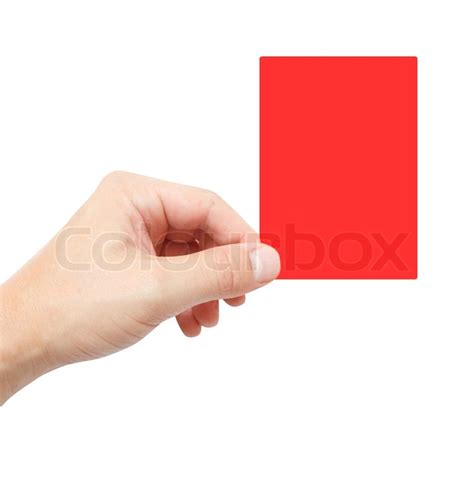 Red Card Stock Image Colourbox