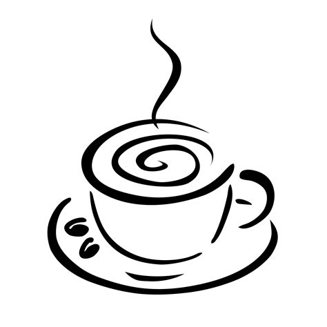 Coffee Cup Line Art Clipart Best