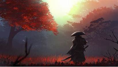 Samurai Autumn Fantasy Wallpapers Background 1920