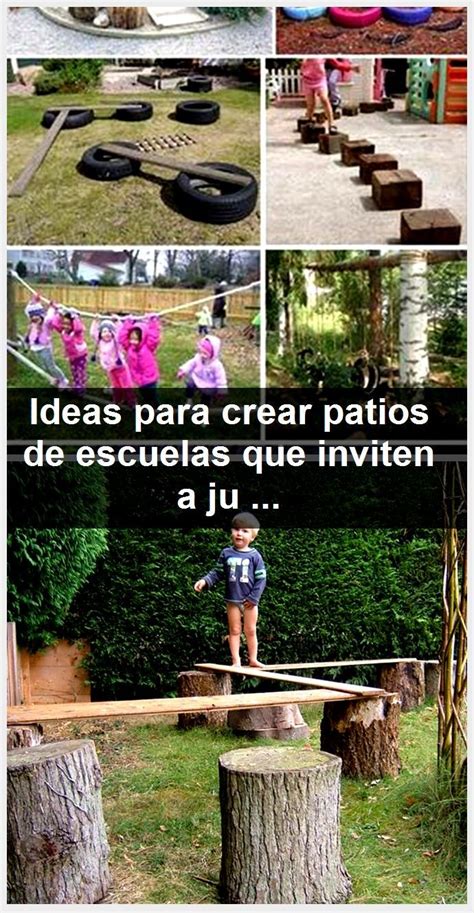 Cuando llueve se moja organización: Ideas para crear patios de escuelas que invitan a jugar ...