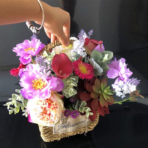 Buy Exclusive Sales Purple Flower Basket