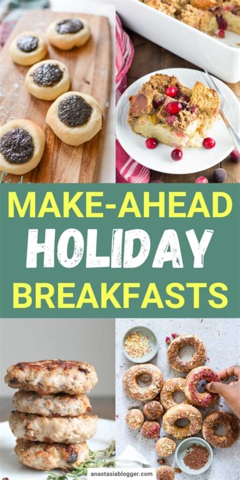 15 Make Ahead Holiday Breakfasts