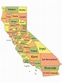 Ilustración de Mapa Del Condado De California y más Vectores Libres de ...