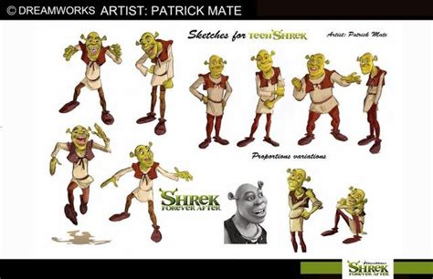 Official Teenage Shrek Concept Art Rteenagers In 2022 Character