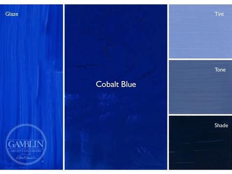 GAMBLIN ARTIST S OIL COLORS 37ML COBALT BLUE Blue Color Schemes