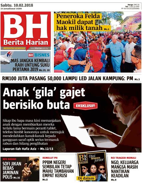 Berita Harian Malaysia-10 February 2018 Magazine