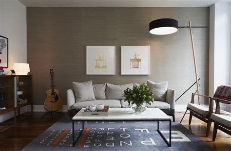 20 Living Rooms With The Textural Beauty Of Grasscloth Decoist