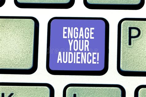 Engage Your Audience Is Shown Using The Text Stock Image Image Of Network Target 259203765