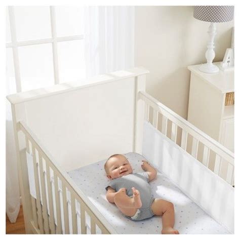 Home design blog by equtrails for white solid color crib bedding. BreathableBaby Mesh Crib Liner For Solid End Cribs - White ...