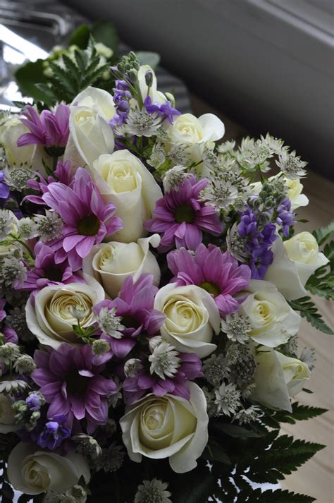 layla michelides purple and white flowers arrangements flower color meanings symbolism